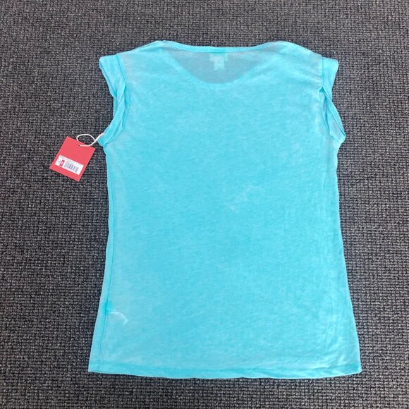NWT! Simple MOSSIMO Waterslide Tee Light Blue / Size XS (17" Across) - Picture 4 of 4